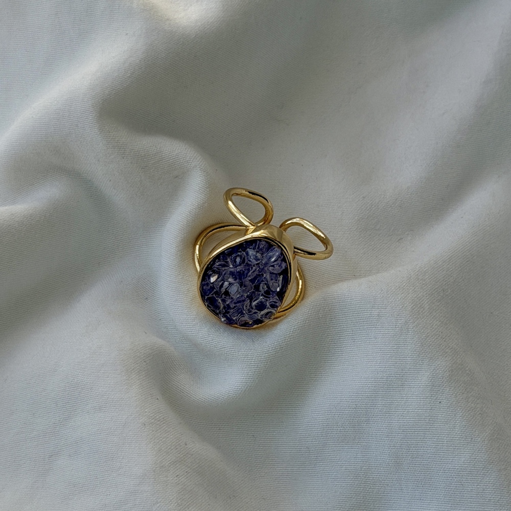 Circle of Fragments Ring - 18k Gold Plated - Amethyst